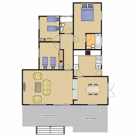 Villa Binibequer Vell Sleeps 6 Pool Air Con Wifi *